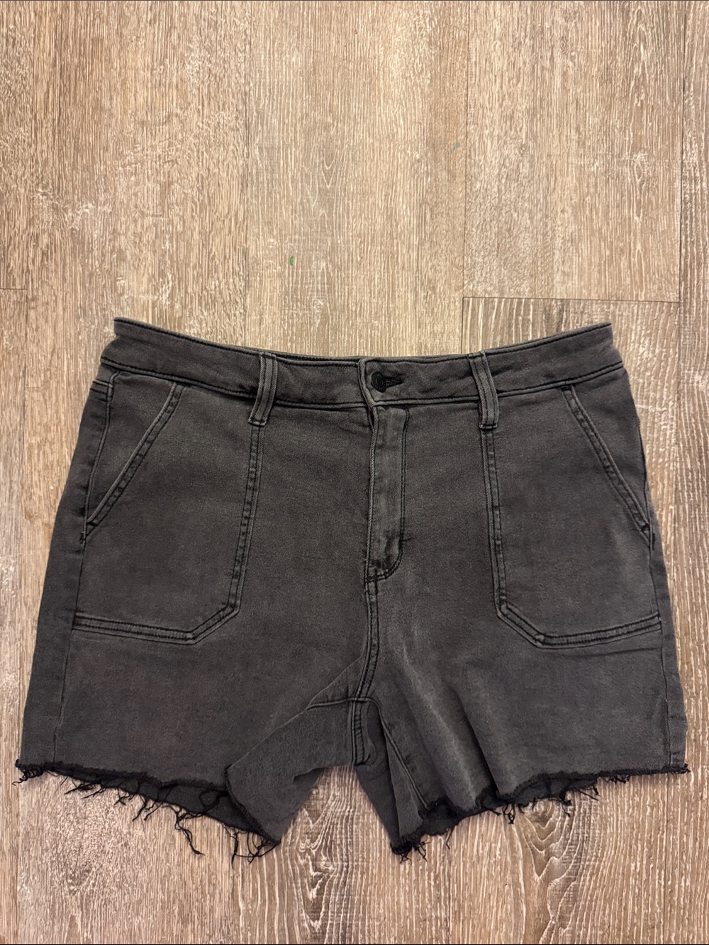Sonoma Washed Black High-Rise Jean Shorts